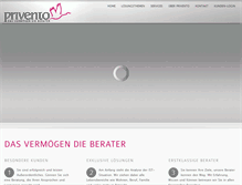 Tablet Screenshot of privento.com